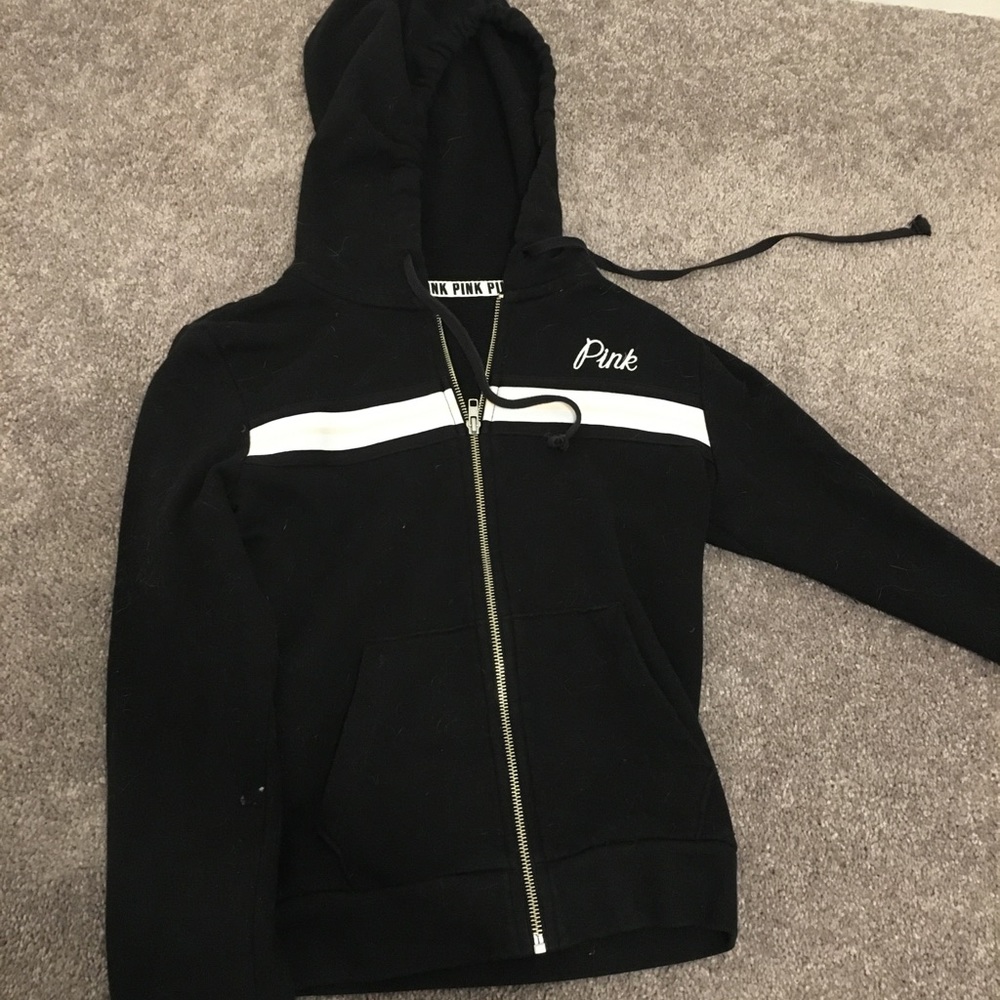 Pink, zipper sweatshirt